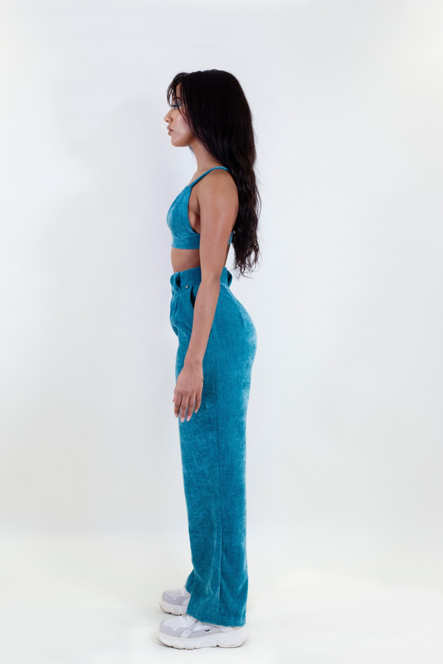 Dakini Blue Velvet Trousers