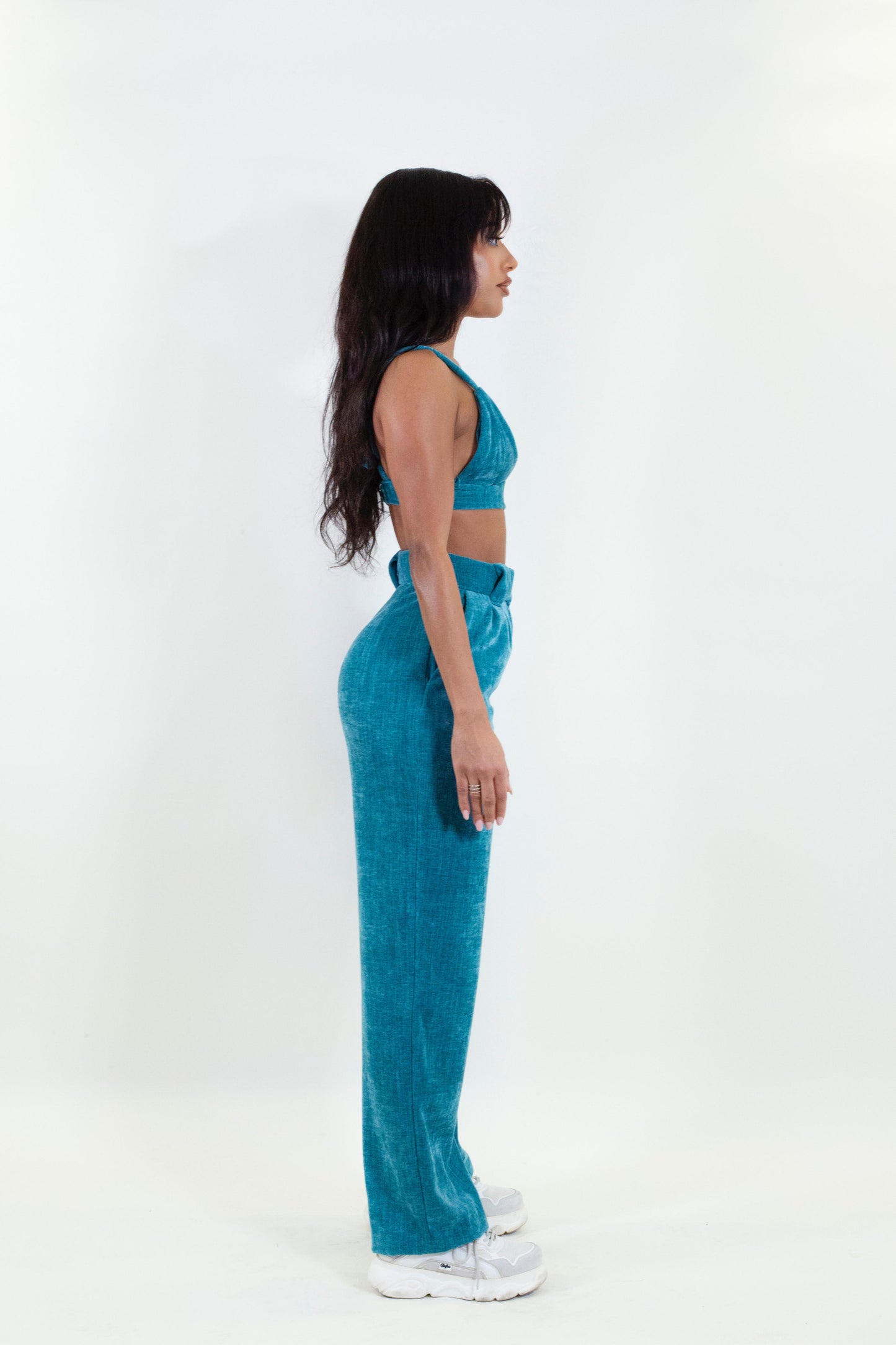 Dakini Blue Velvet Trousers