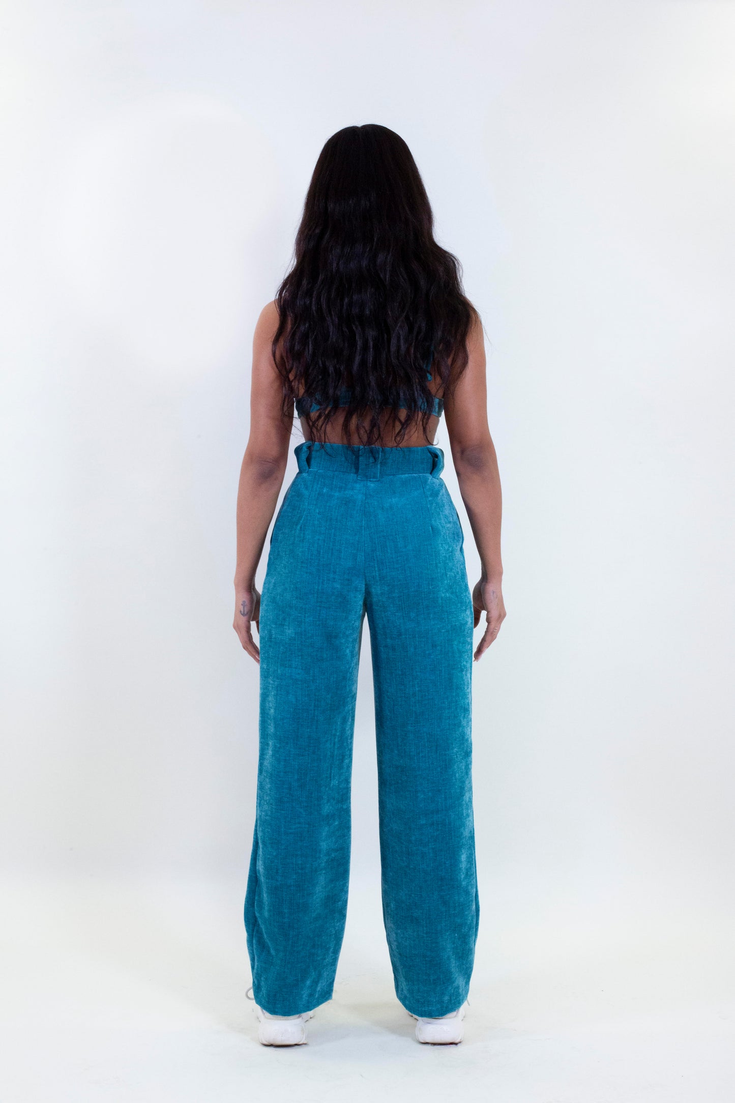 Dakini Blue Velvet Trousers