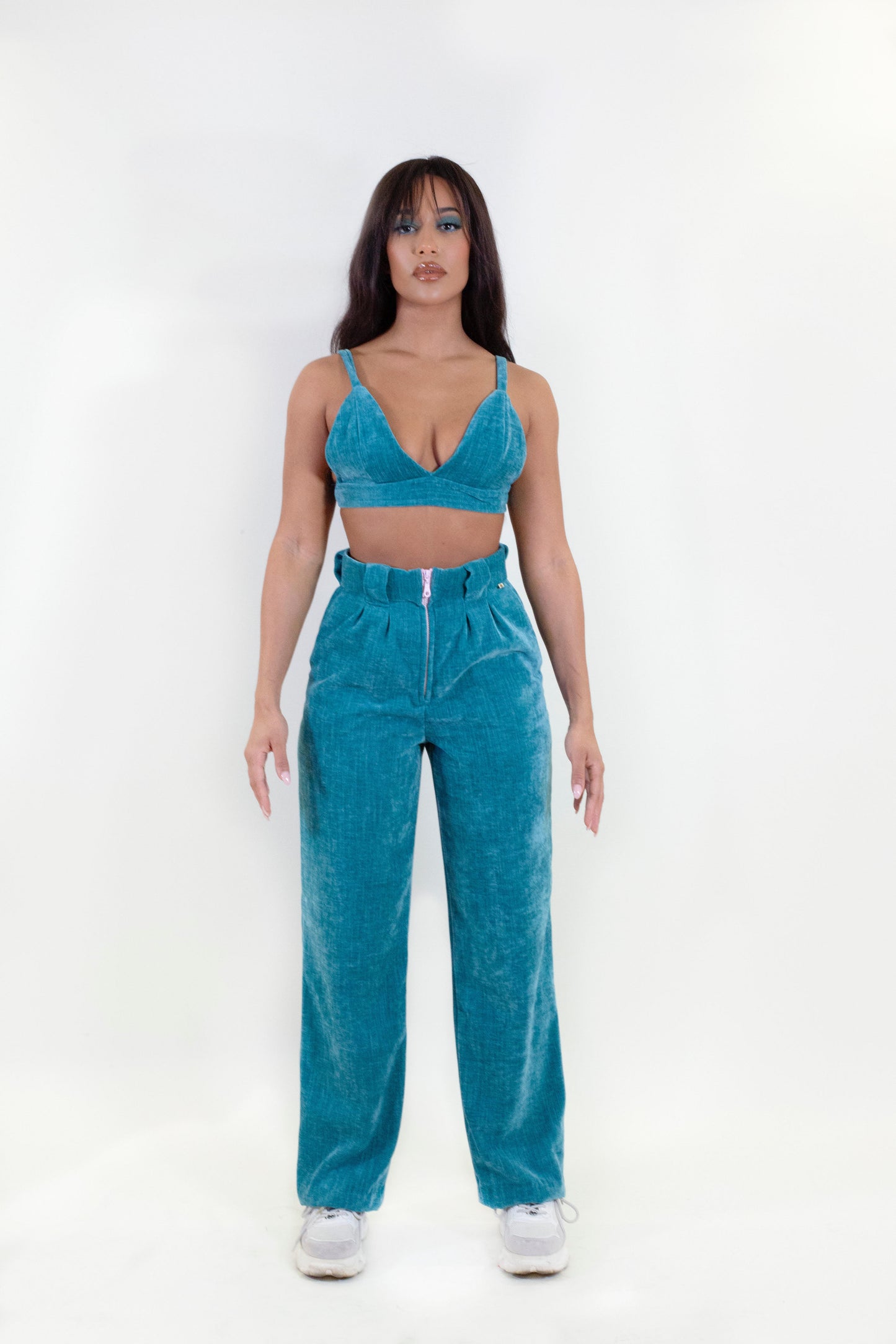 Dakini Blue Velvet Trousers